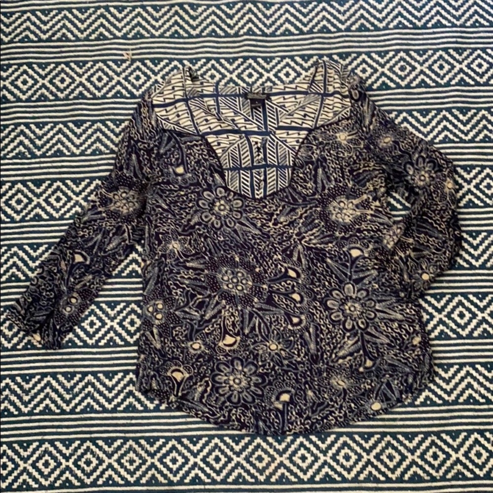 Lucky Brand 3/4 sleeve blouse